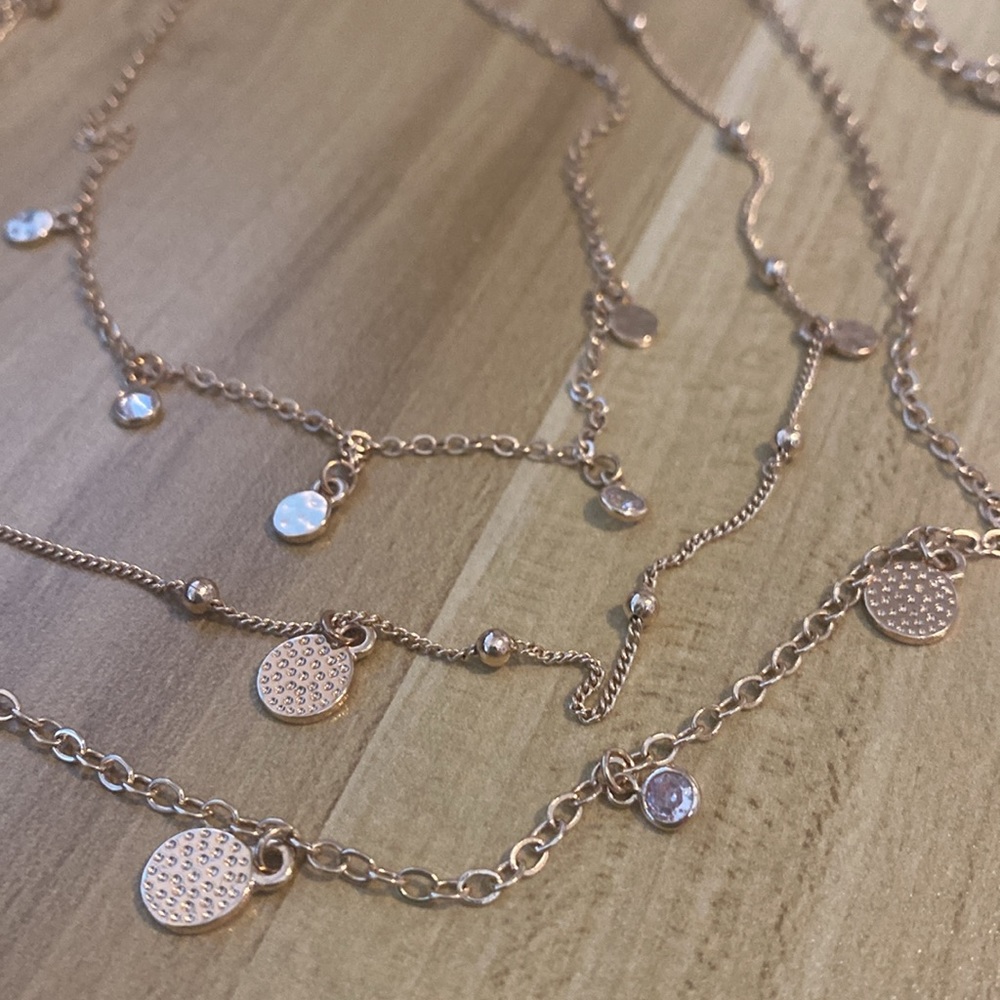 Ettika- 3 Layered Gold Color Necklace
